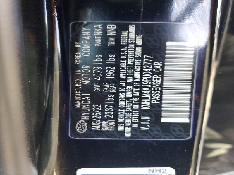 70118706 :رقم المزاد ، KMHLM4AJ9PU042777 vin ، 2023 Hyundai Elantra مزاد بيع