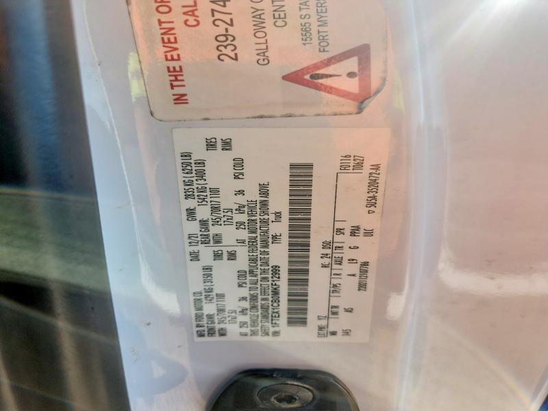69889566 :رقم المزاد ، 1FTEX1CB0MKF12999 vin ، 2021 Ford F150 مزاد بيع
