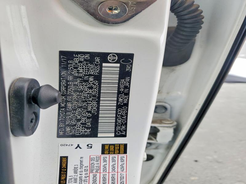 Продаж на аукціоні авто 2018 Toyota Prius, vin: JTDKBRFU1J3583549, номер лоту: 69406196
