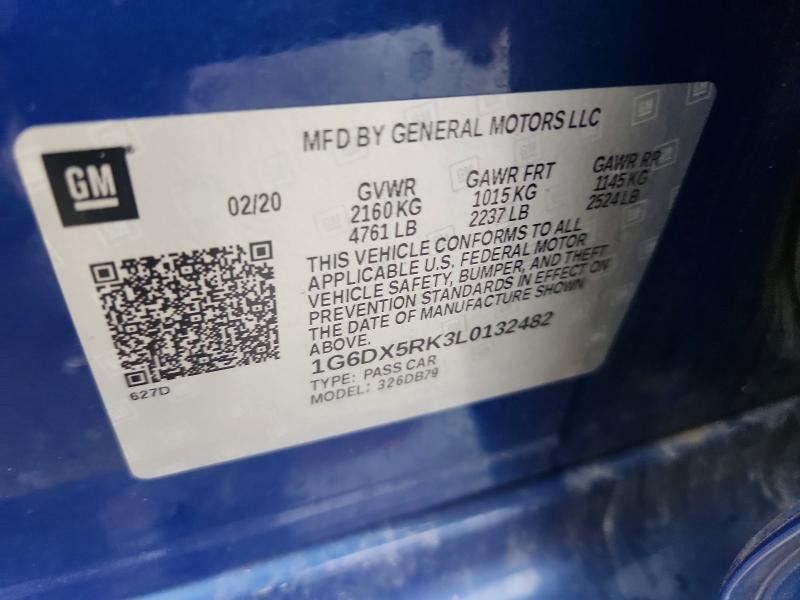 Продажа на аукционе авто 2020 Cadillac Ct5, vin: 1G6DX5RK3L0132482, номер лота: 68544586