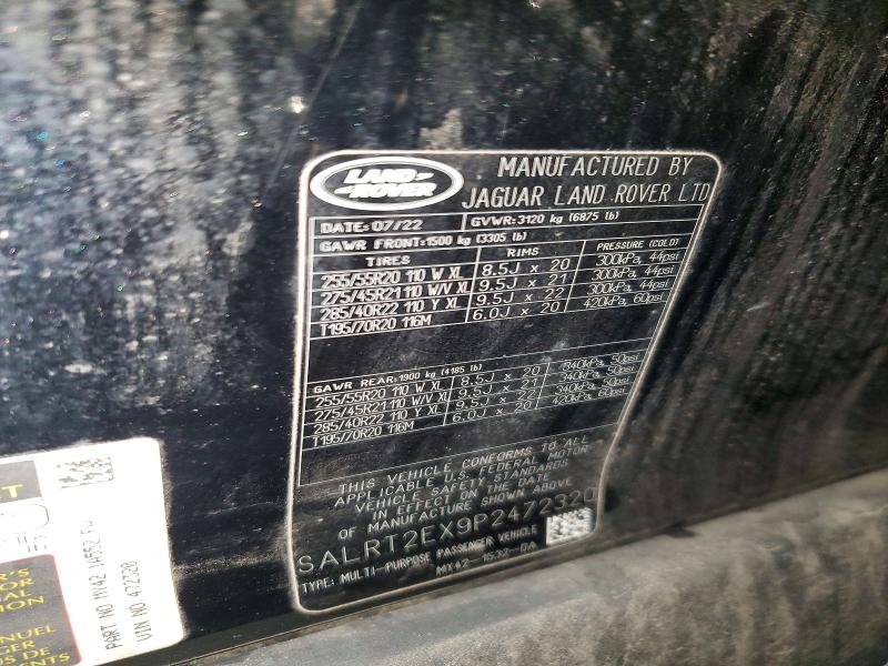 Aukcja sprzedaży 2023 Land Rover Discovery, vin: SALRT2EX9P2472320, numer aukcji: 68419956