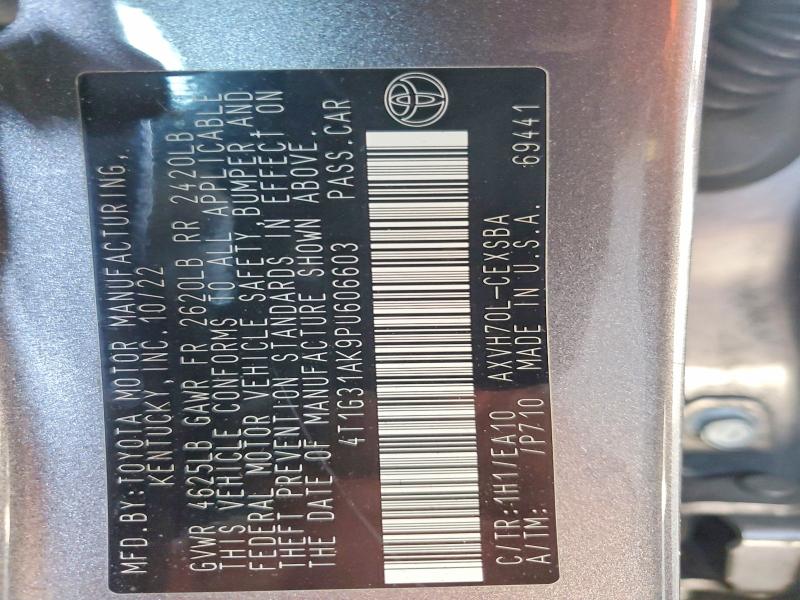 Продажа на аукционе авто 2023 Toyota Camry Hybrid, vin: 4T1G31AK9PU606603, номер лота: 69612286