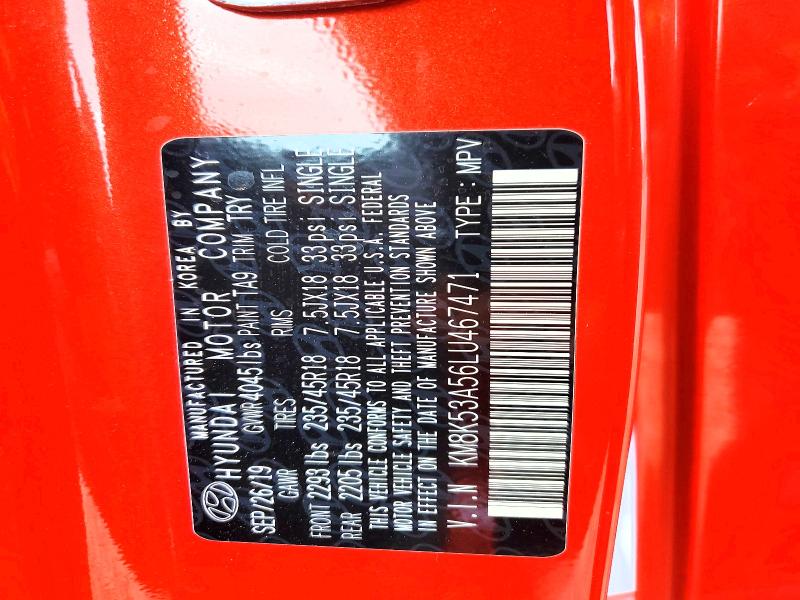 2020 Hyundai Kona მანქანა იყიდება აუქციონზე, vin: KM8K53A56LU467471, აუქციონის ნომერი: 69082566
