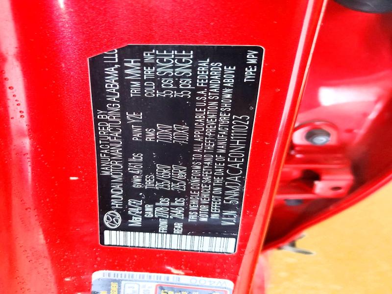 Aukcja sprzedaży 2022 Hyundai Tucson, vin: 5NMJACAE0NH111023, numer aukcji: 69153136