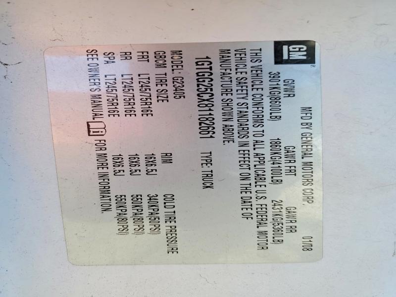 Aukcja sprzedaży 2008 Gmc Savana, vin: 1GTGG25CX81182661, numer aukcji: 68354886