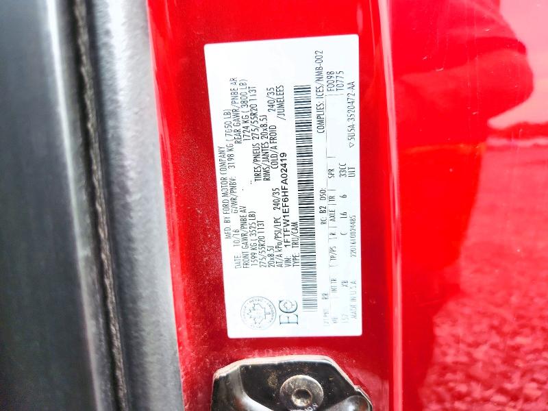 71164566 :رقم المزاد ، 1FTFW1EF6HFA02419 vin ، 2017 Ford F150 مزاد بيع