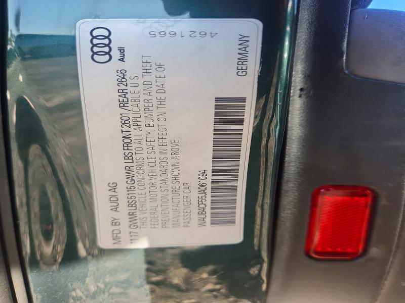 2018 Audi S5 მანქანა იყიდება აუქციონზე, vin: WAUB4CF55JA061094, აუქციონის ნომერი: 69001686