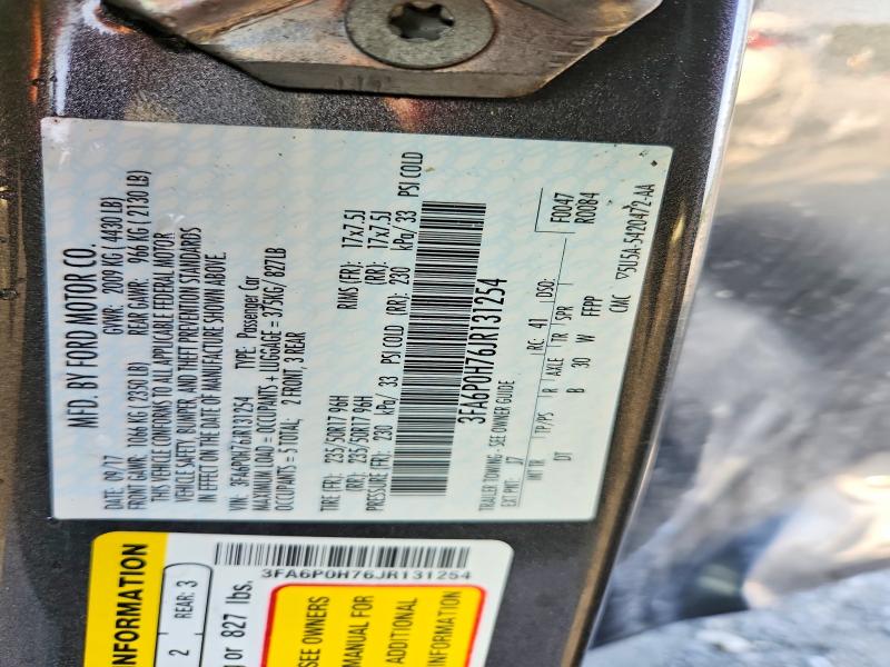 69067136 :رقم المزاد ، 3FA6P0H76JR131254 vin ، 2018 Ford Fusion مزاد بيع