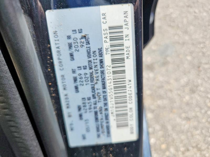 Продаж на аукціоні авто 2016 Mazda 6, vin: JM1GJ1V55G1431072, номер лоту: 70305716