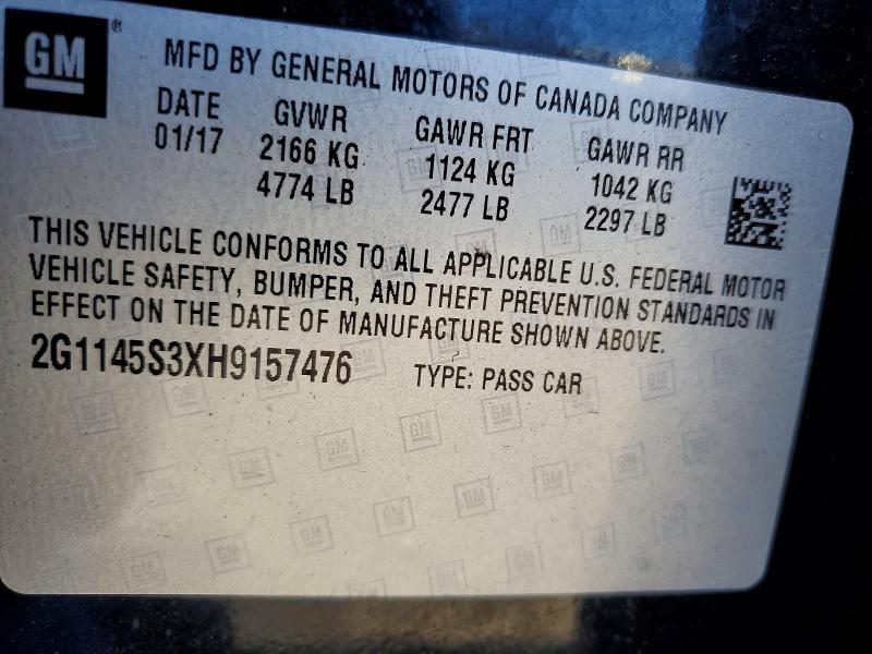 Продажа на аукционе авто 2017 Chevrolet Impala, vin: 2G1145S3XH9157476, номер лота: 67693676