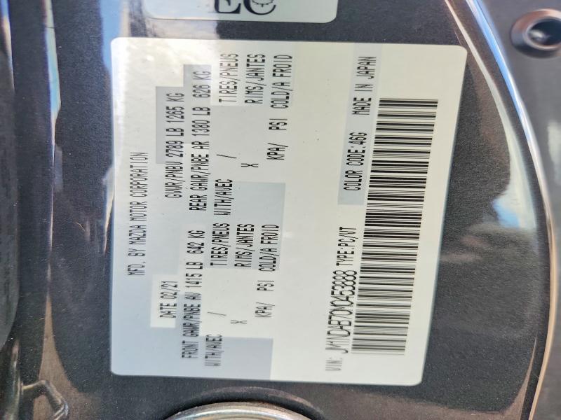 64185326 :رقم المزاد ، JM1NDAB70M0453888 vin ، 2021 Mazda Mx-5 Miata مزاد بيع