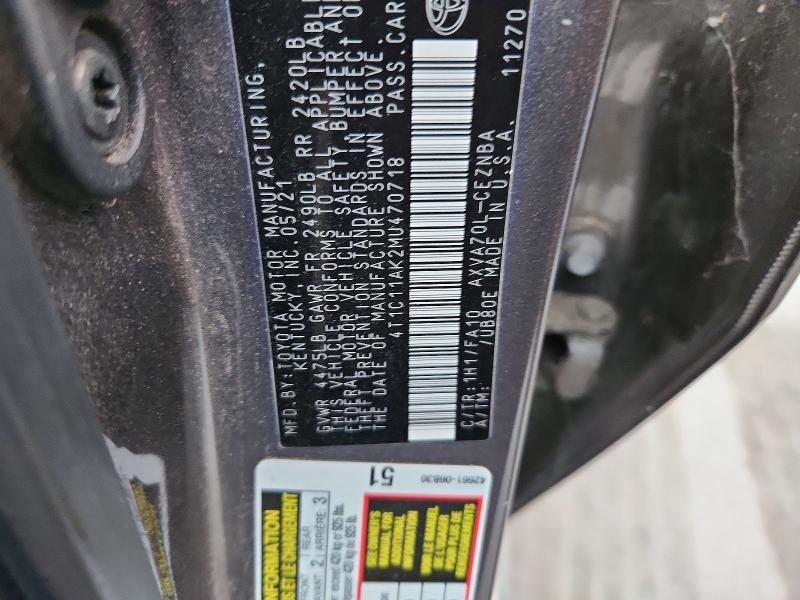 Aukcja sprzedaży 2021 Toyota Camry, vin: 4T1C11AK2MU470718, numer aukcji: 69605396