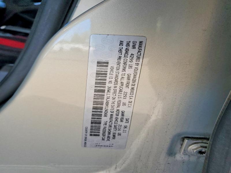 Продажа на аукционе авто 2011 Volkswagen Jetta, vin: 3VWLL7AJ4BM124368, номер лота: 67945896