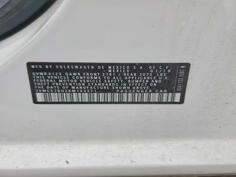 Продажа на аукционе авто 2019 Volkswagen Jetta, vin: 3VWC57BU2KM153371, номер лота: 68153776