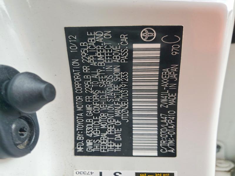 68252246 :رقم المزاد ، JTDZN3EU7D3191233 vin ، 2013 Toyota Prius V مزاد بيع