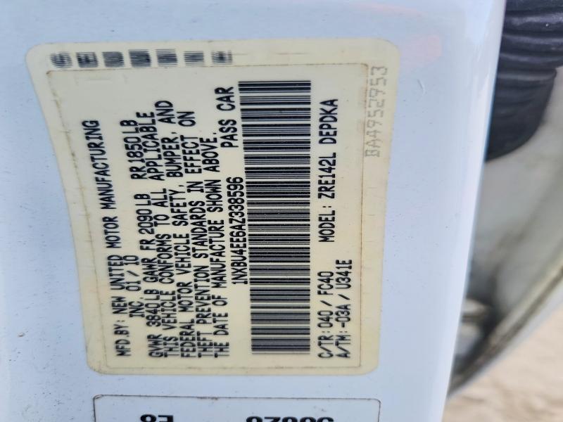 69331386 :رقم المزاد ، 1NXBU4EE6AZ338596 vin ، 2010 Toyota Corolla مزاد بيع