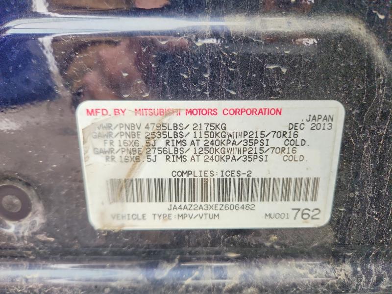 Продажа на аукционе авто 2014 Mitsubishi Outlander, vin: JA4AZ2A3XEZ606482, номер лота: 68686386