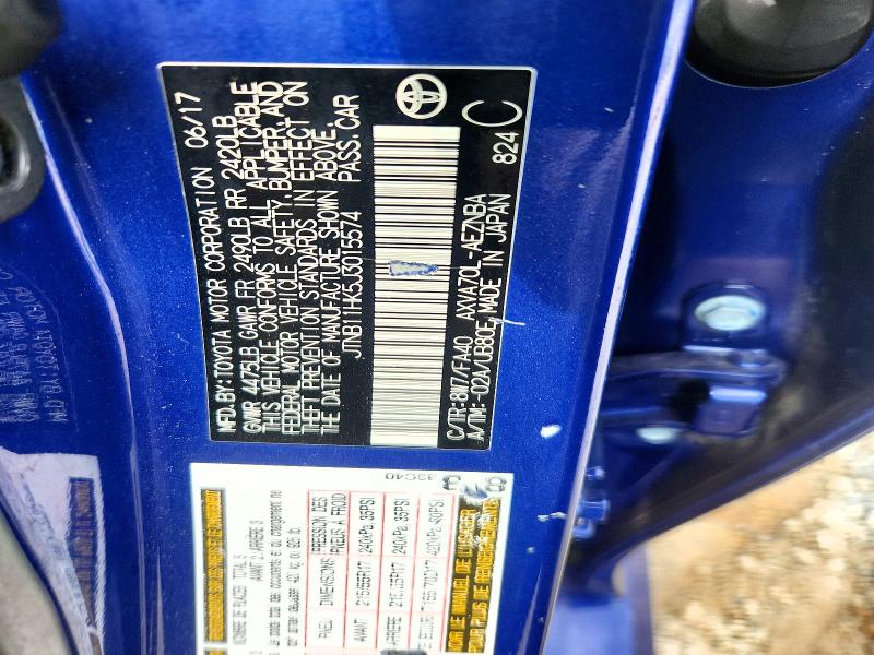 70294336 :رقم المزاد ، JTNB11HK5J3015574 vin ، 2018 Toyota Camry مزاد بيع