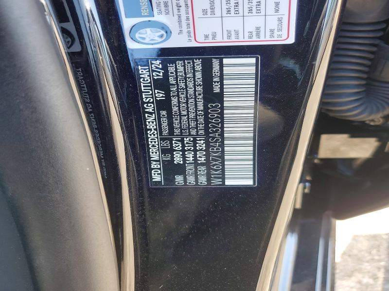 68992526 :رقم المزاد ، W1K6X7KB4SA326903 vin ، 2025 Mercedes-benz S مزاد بيع