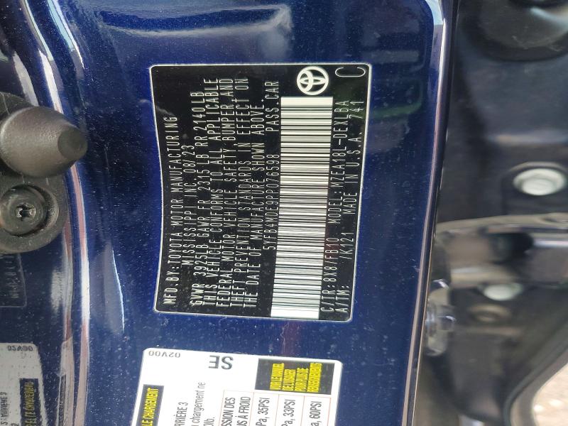 67206116 :رقم المزاد ، 5YFB4MDE9PP076598 vin ، 2023 Toyota Corolla مزاد بيع