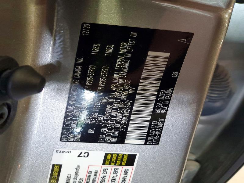 2021 Lexus Rx მანქანა იყიდება აუქციონზე, vin: 2T2HZMDA9MC275442, აუქციონის ნომერი: 67692536