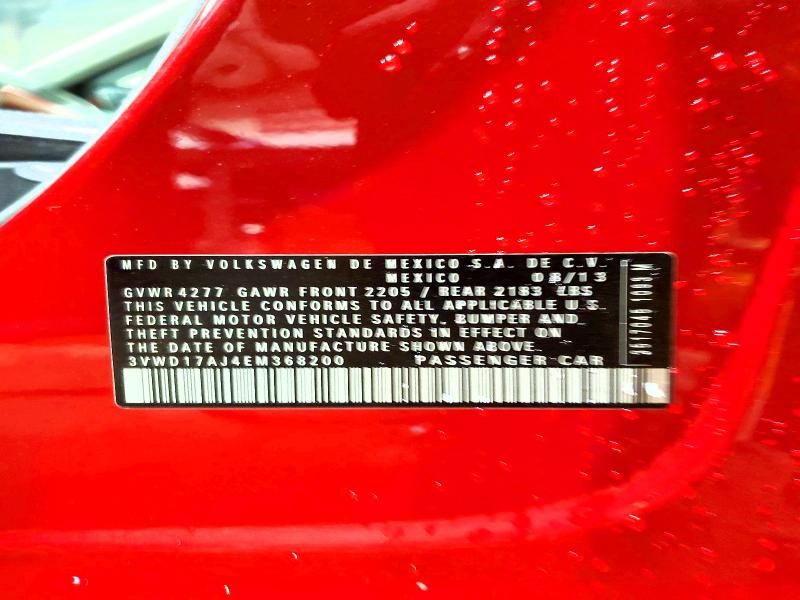 Продаж на аукціоні авто 2014 Volkswagen Jetta, vin: 3VWD17AJ4EM368200, номер лоту: 68440656