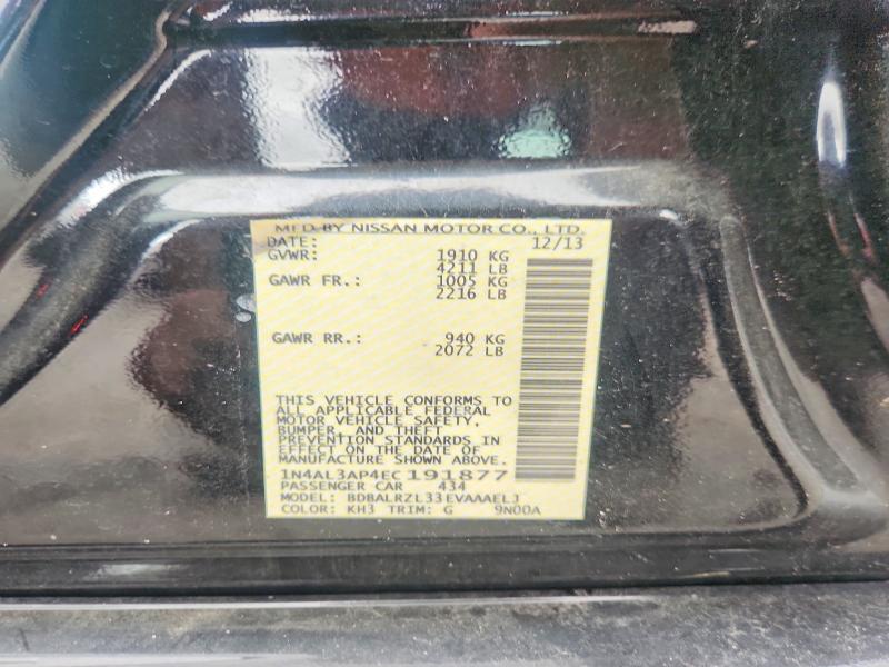 Продажа на аукционе авто 2014 Nissan Altima, vin: 1N4AL3AP4EC191877, номер лота: 70679896