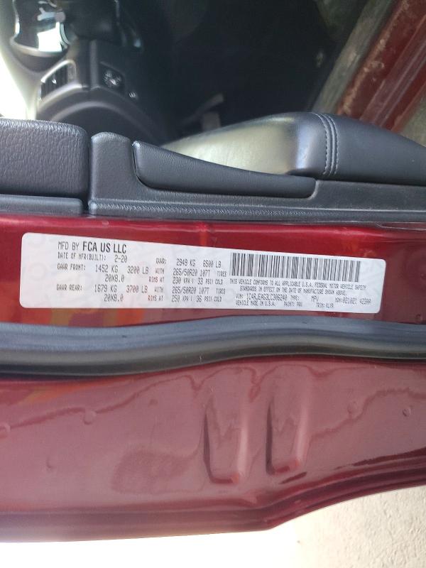 Продаж на аукціоні авто 2020 Jeep Grand Cherokee, vin: 1C4RJEAG3LC306240, номер лоту: 70769776