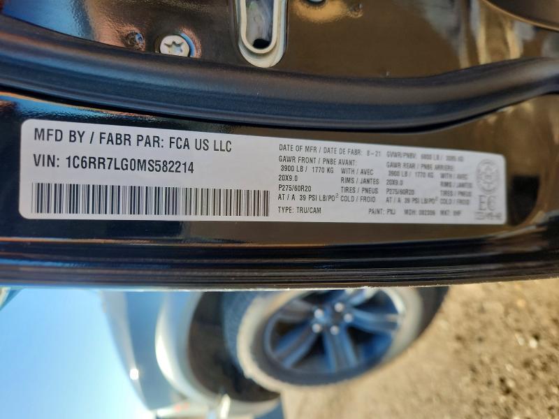 Aukcja sprzedaży 2021 Ram 1500 Classic, vin: 1C6RR7LG0MS582214, numer aukcji: 70730036