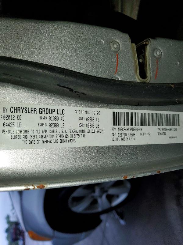 70877136 :رقم المزاد ، 1B3CB4HA3AD534049 vin ، 2010 Dodge Caliber مزاد بيع