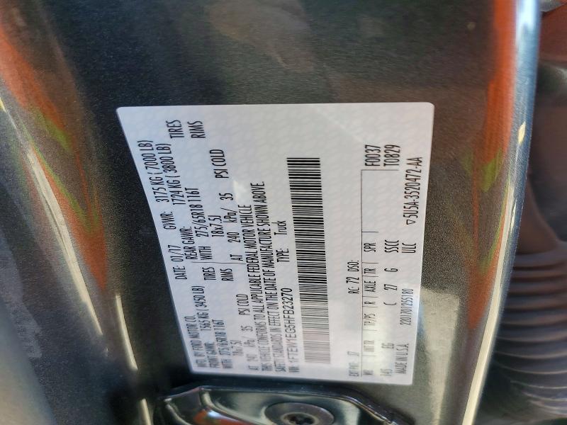 69374276 :رقم المزاد ، 1FTEW1EG5HFB23270 vin ، 2017 Ford F150 مزاد بيع