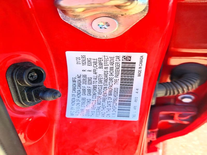 2020 Honda Civic მანქანა იყიდება აუქციონზე, vin: 2HGFC2F69LH532633, აუქციონის ნომერი: 70780706