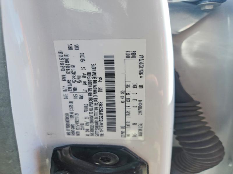 68424346 :رقم المزاد ، 1FTEW1EG2JFB26388 vin ، 2018 Ford F150 مزاد بيع