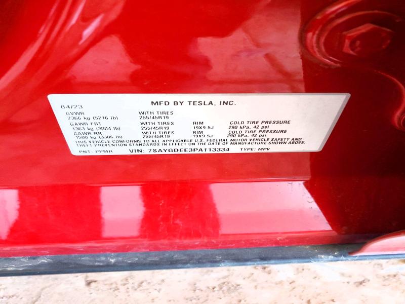 Aukcja sprzedaży 2023 Tesla Model Y, vin: 7SAYGDEE3PA113334, numer aukcji: 67139806