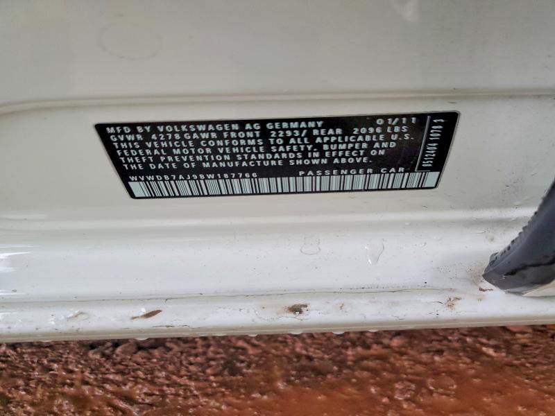 70700896 :رقم المزاد ، WVWDB7AJ9BW187766 vin ، 2011 Volkswagen Golf مزاد بيع