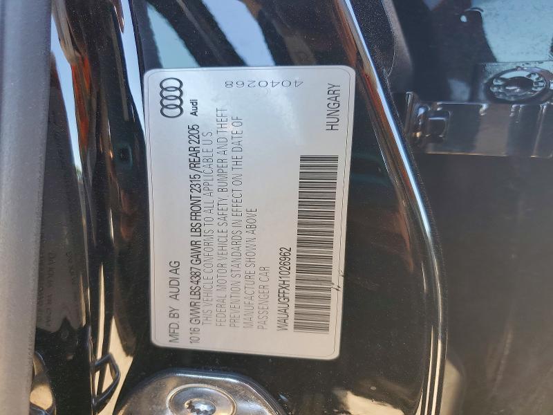 Aukcja sprzedaży 2017 Audi A3, vin: WAUAUGFFXH1026962, numer aukcji: 70823186