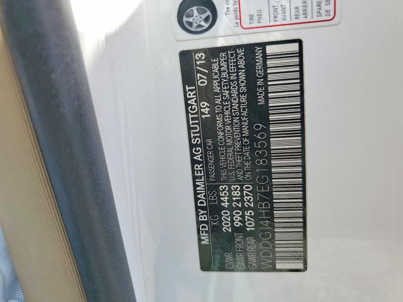 Продажа на аукционе авто 2014 Mercedes-benz C, vin: WDDGJ4HB7EG183569, номер лота: 69983356