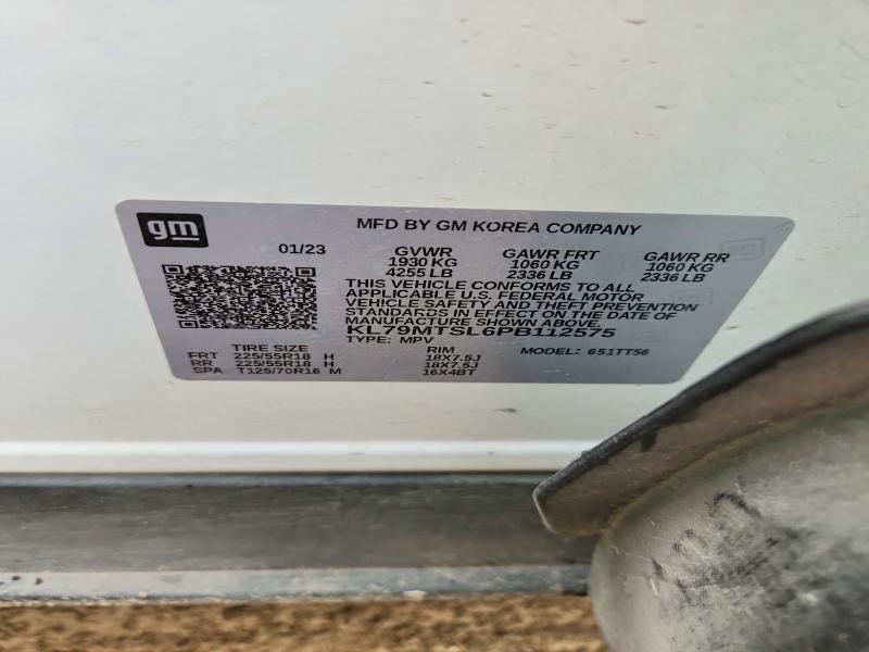Aukcja sprzedaży 2023 Chevrolet Trailblazer, vin: KL79MTSL6PB112575, numer aukcji: 68023626