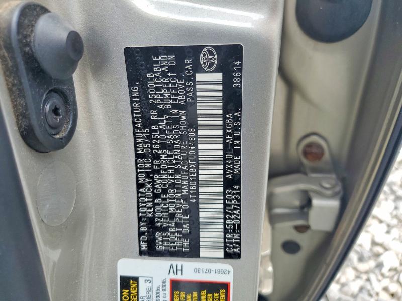 2015 Toyota Avalon Hybrid მანქანა იყიდება აუქციონზე, vin: 4T1BD1EBXFU044808, აუქციონის ნომერი: 68271046