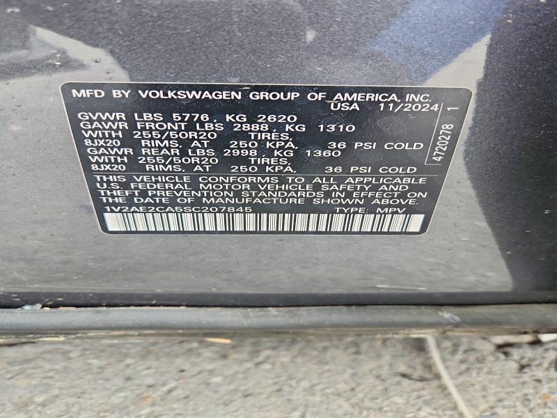 Aukcja sprzedaży 2025 Volkswagen Atlas Cross Sport, vin: 1V2AE2CA5SC207845, numer aukcji: 70074816