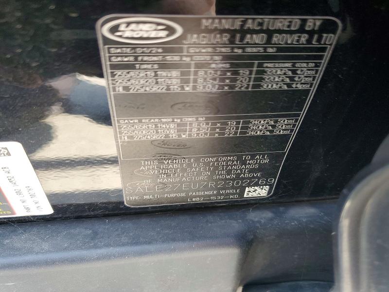 Aukcja sprzedaży 2024 Land Rover Defender, vin: SALE27EU7R2302769, numer aukcji: 67489666