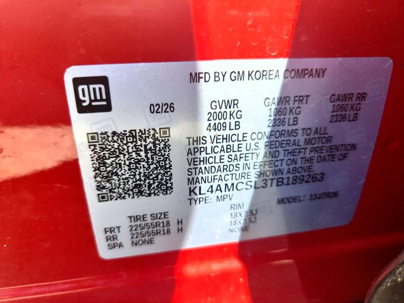 67696216 :رقم المزاد ، KL4AMCSL3TB189263 vin ، 2026 Buick Encore Gx مزاد بيع