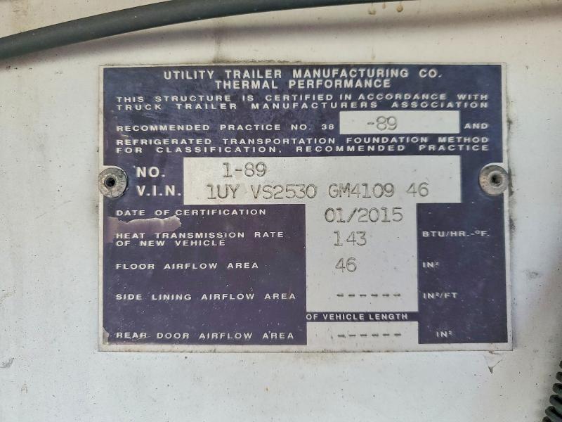 Aukcja sprzedaży 2016 Utility Trailer Manufacture Trailer, vin: 1UYVS2530GM410946, numer aukcji: 68013416