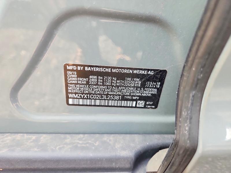 2020 Mini Cooper მანქანა იყიდება აუქციონზე, vin: WMZYX1C02L3L25381, აუქციონის ნომერი: 69984186