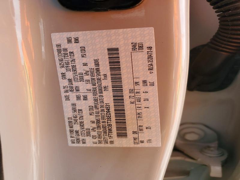 Aukcja sprzedaży 2025 Ford F350, vin: 1FT8W3BT3SED94531, numer aukcji: 67010536