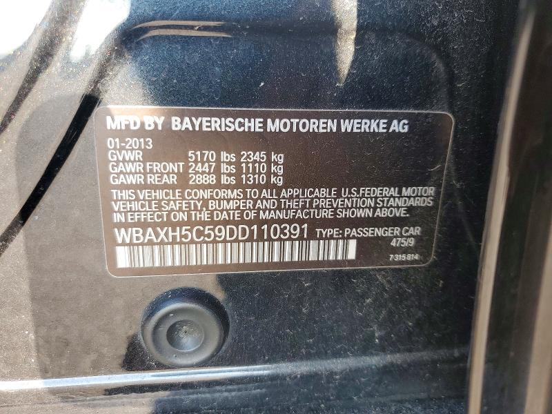 Продажа на аукционе авто 2013 Bmw 528, vin: WBAXH5C59DD110391, номер лота: 67221716