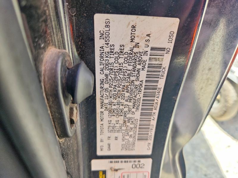Aukcja sprzedaży 2006 Toyota Tacoma, vin: 5TENX22N16Z182015, numer aukcji: 68696636