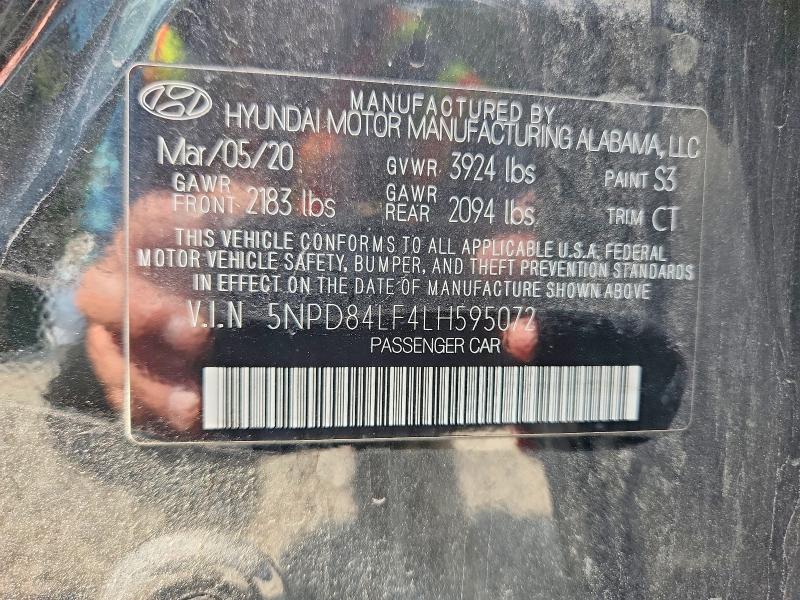 Aukcja sprzedaży 2020 Hyundai Elantra, vin: 5NPD84LF4LH595072, numer aukcji: 68235336