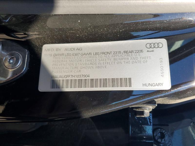 Продажа на аукционе авто 2017 Audi A3, vin: WAUAUGFF7H1037904, номер лота: 67383146