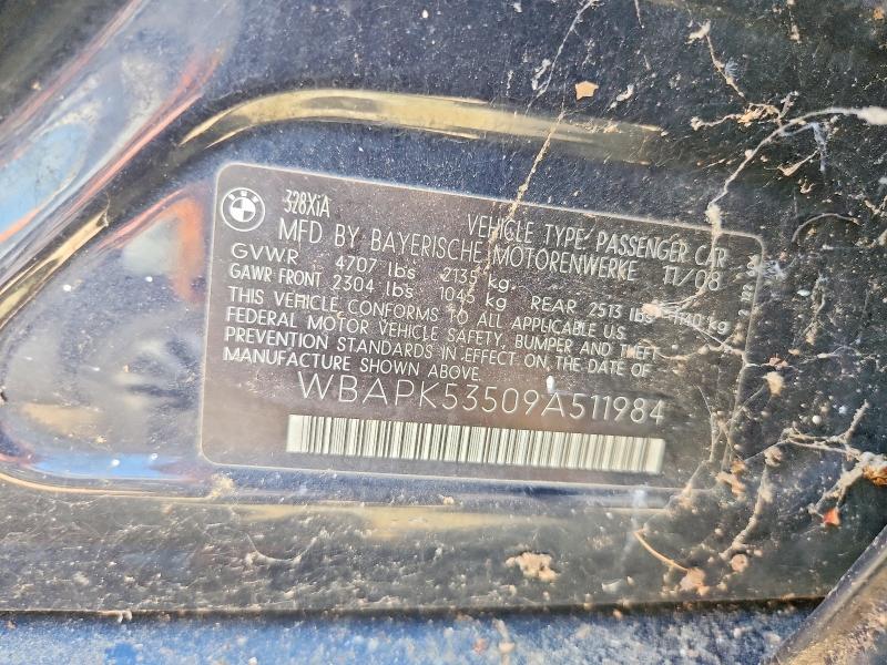 Aukcja sprzedaży 2009 Bmw 328, vin: WBAPK53509A511984, numer aukcji: 67699646